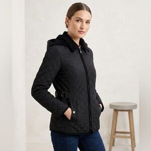 Esprit Black Quilted Utility Jacket